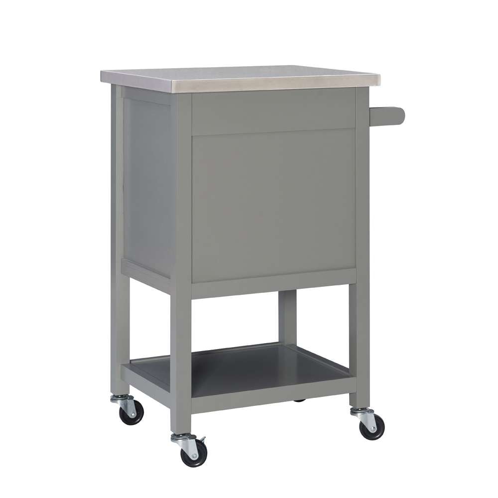 Linon Home Decor - Sydney Gray Apartment Cart - 464918GRY01U veiw 3