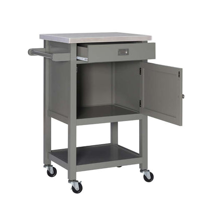 Linon Home Decor - Sydney Gray Apartment Cart - 464918GRY01U veiw 5
