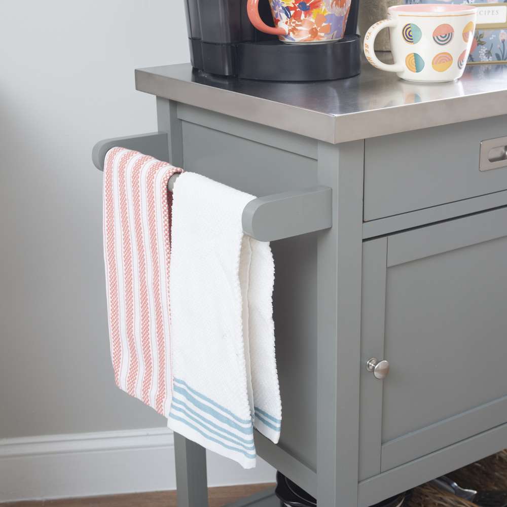 Linon Home Decor - Sydney Gray Apartment Cart - 464918GRY01U veiw 9