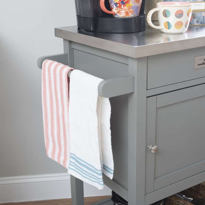 Linon Home Decor - Sydney Gray Apartment Cart - 464918GRY01U veiw 9