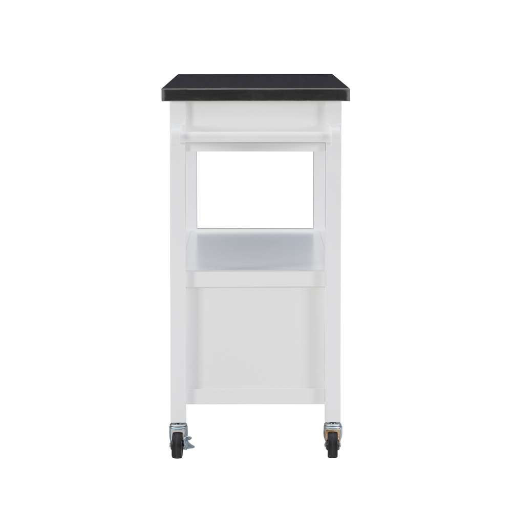 Linon Home Decor - Sydney Kitchen Cart White - KI106WHT01U veiw 3