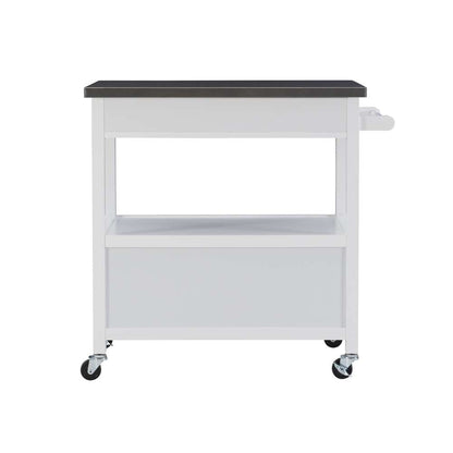 Linon Home Decor - Sydney Kitchen Cart White - KI106WHT01U veiw 5