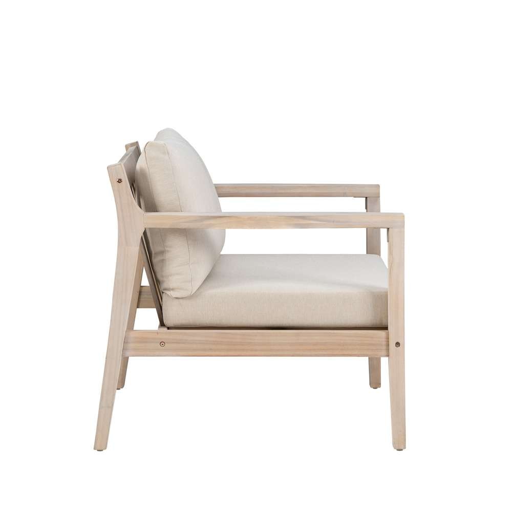 Linon Home Decor - Teagon 3pc Outdoor Set, Natural/Ivory - OD57NAT3PCSET veiw 4