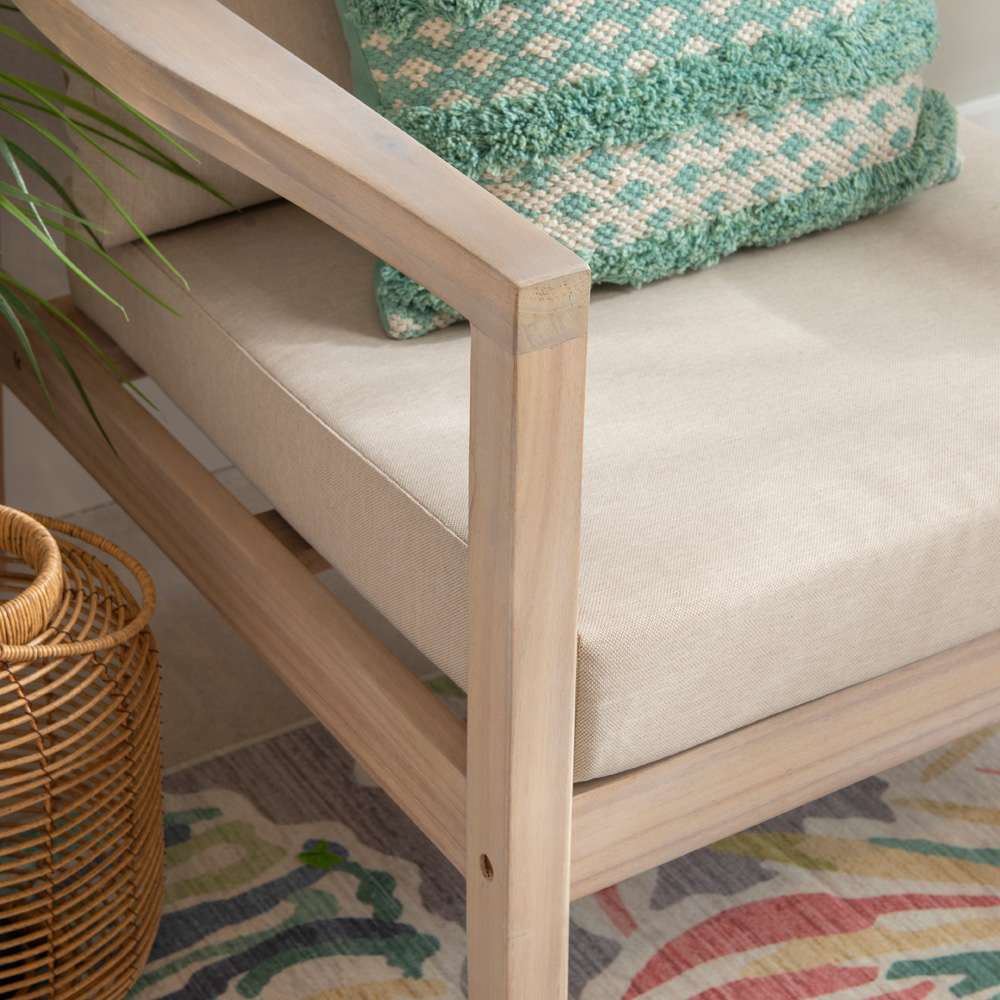 Linon Home Decor - Teagon 3pc Outdoor Set, Natural/Ivory - OD57NAT3PCSET veiw 5