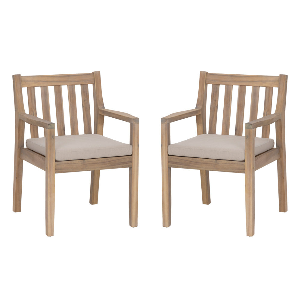 Linon Home Decor - Teagon Armed Dining Chair Natural Set of 2 - OD68NATARMSC02U view 1