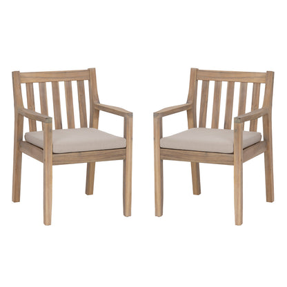 Linon Home Decor - Teagon Armed Dining Chair Natural Set of 2 - OD68NATARMSC02U view 1