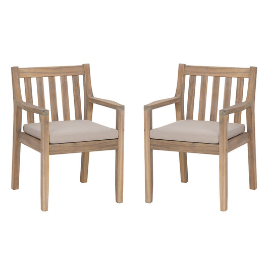 Linon Home Decor - Teagon Armed Dining Chair Natural Set of 2 - OD68NATARMSC02U view 1