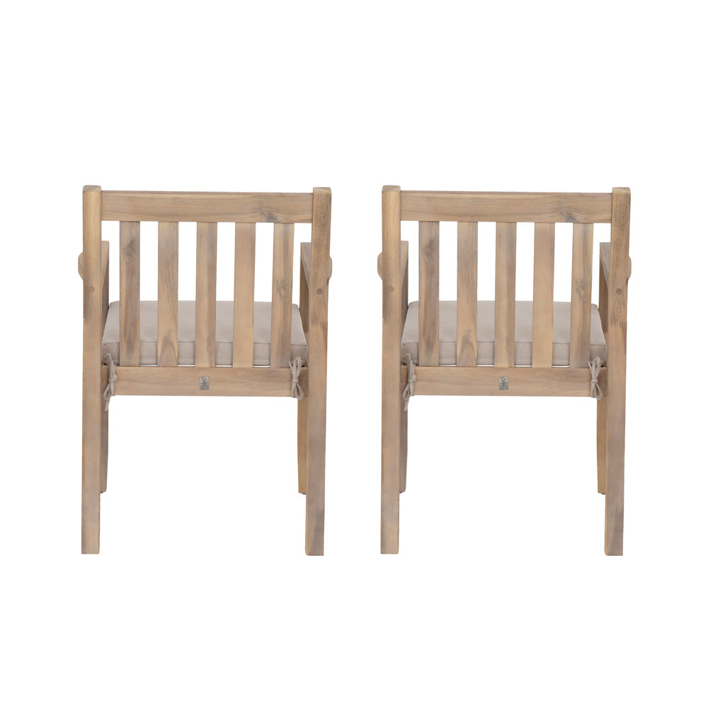 Linon Home Decor - Teagon Armed Dining Chair Natural Set of 2 - OD68NATARMSC02U view 4