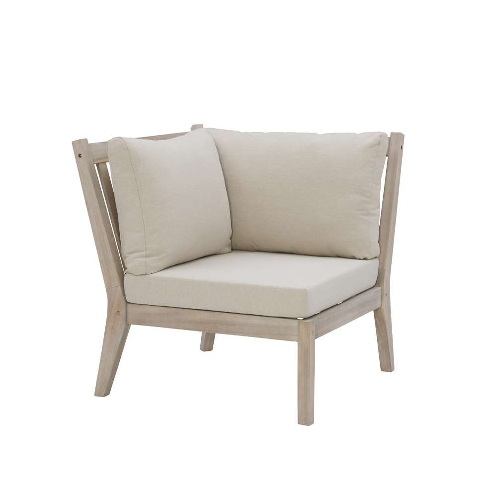 Linon Home Decor - Teagon Bge Nat Corner Chair - OD49BGE01U veiw 1