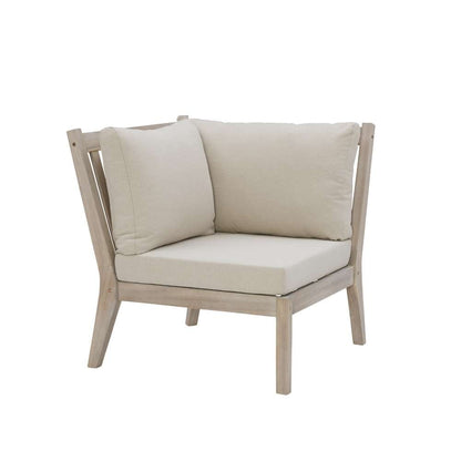 Linon Home Decor - Teagon Bge Nat Corner Chair - OD49BGE01U veiw 1