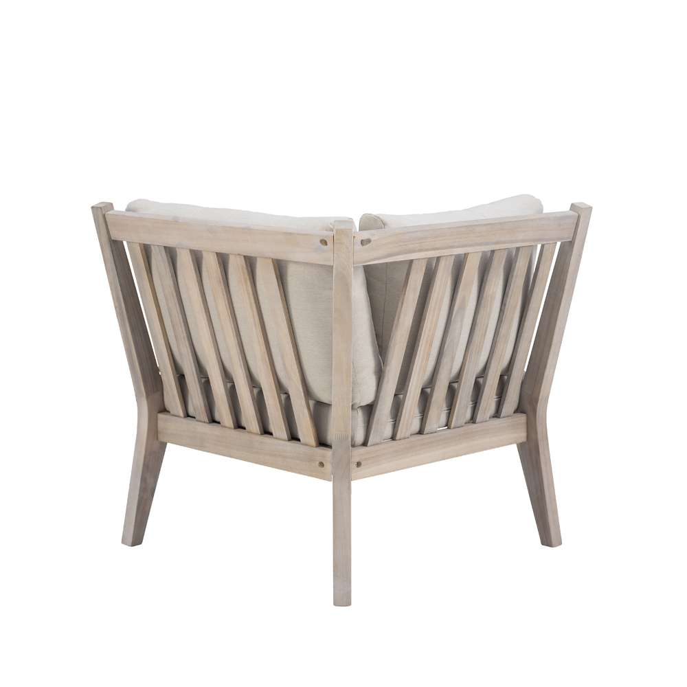Linon Home Decor - Teagon Bge Nat Corner Chair - OD49BGE01U veiw 5