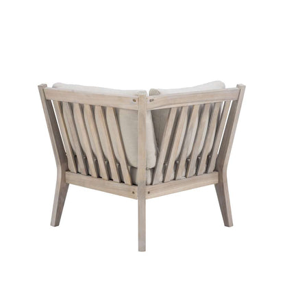 Linon Home Decor - Teagon Bge Nat Corner Chair - OD49BGE01U veiw 5