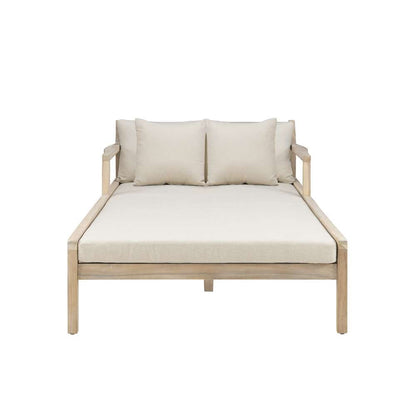 Linon Home Decor - Teagon Bge Nat Double Chaise Lounger - OD38BGE01U veiw 2