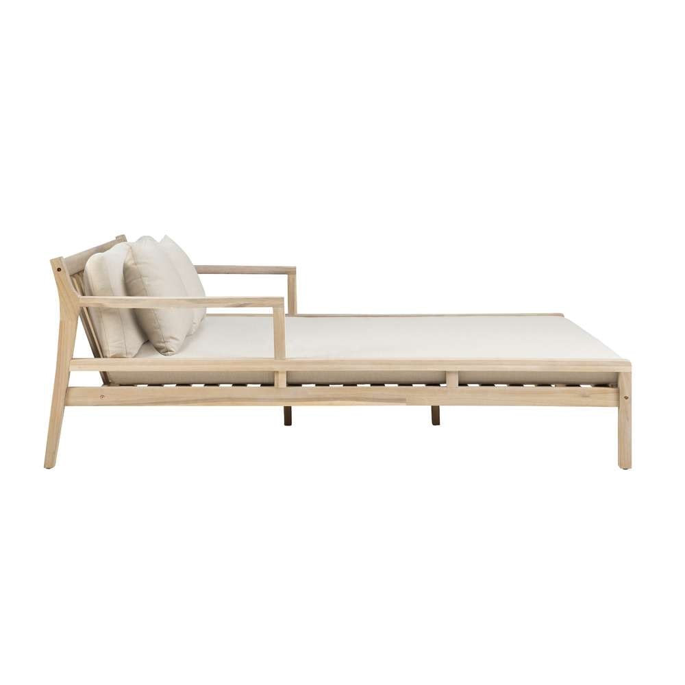 Linon Home Decor - Teagon Bge Nat Double Chaise Lounger - OD38BGE01U veiw 3