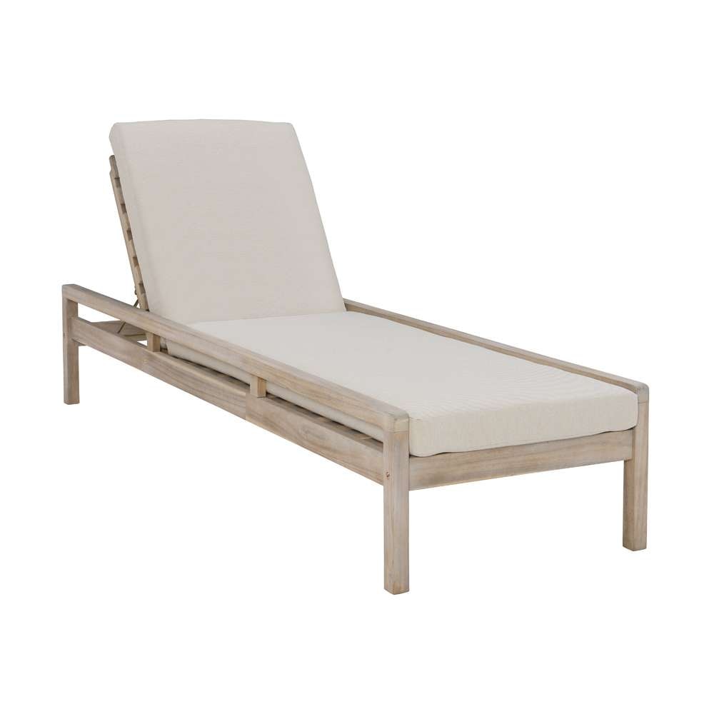 Linon Home Decor - Teagon Bge Nat Single Chaise Lounger - OD39BGE01U veiw 1