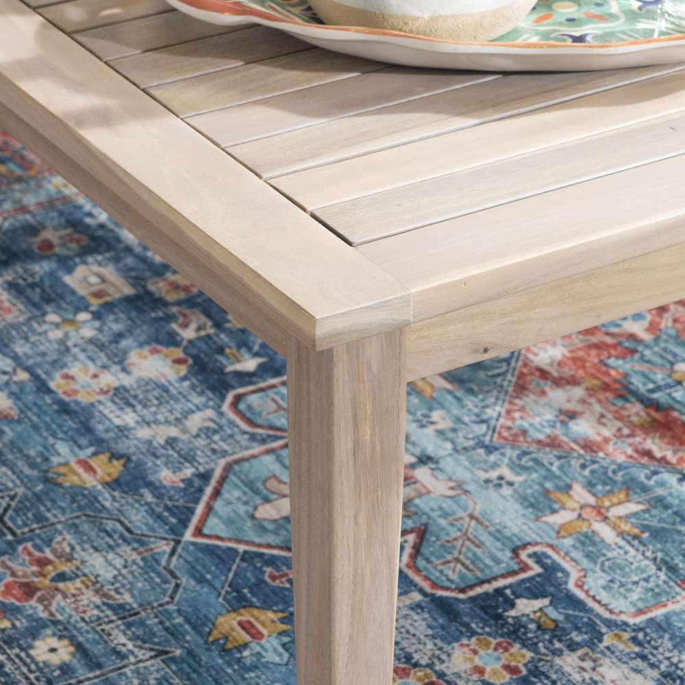 Linon Home Decor - Teagon Square Coffee Table Natural - OD48NAT01U veiw 5