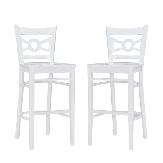 Linon Home Decor - Teresa Barstool White (Set of 2) - BS293WHT02ASU veiw 2