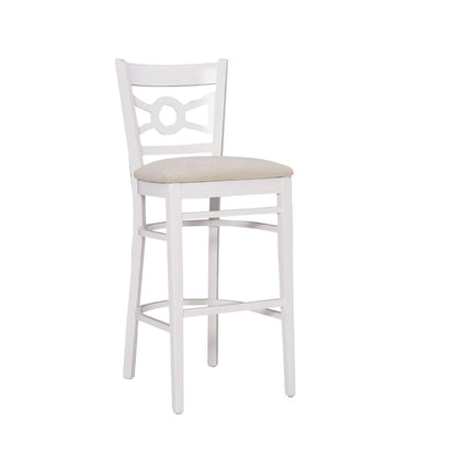 Linon Home Decor - Teresa White Barstool W Uph Seat (Set of 2) - BS293WHTGRY02ASU veiw 1