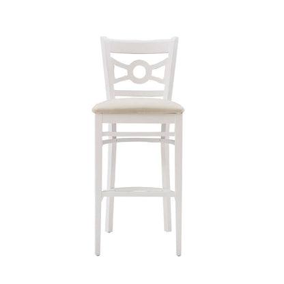 Linon Home Decor - Teresa White Barstool W Uph Seat (Set of 2) - BS293WHTGRY02ASU veiw 3