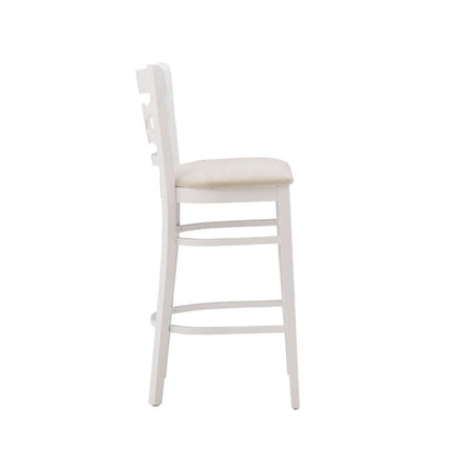 Linon Home Decor - Teresa White Barstool W Uph Seat (Set of 2) - BS293WHTGRY02ASU veiw 4