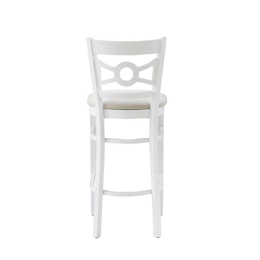 Linon Home Decor - Teresa White Barstool W Uph Seat (Set of 2) - BS293WHTGRY02ASU veiw 6