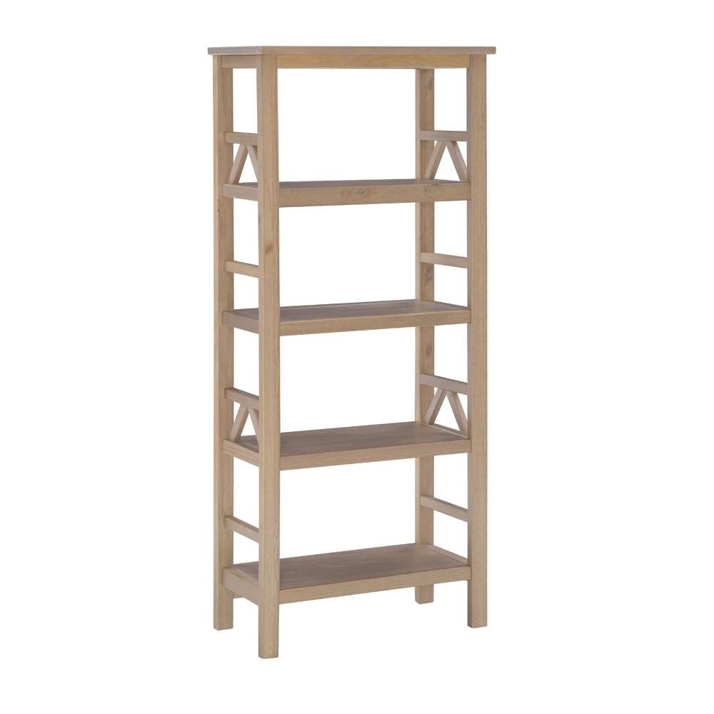Linon Home Decor - Titian Driftwood Bookcase - 86150GRY01U veiw 1