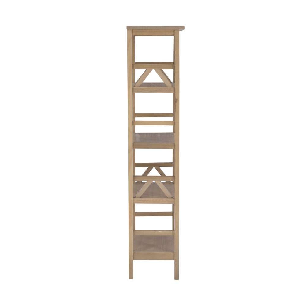 Linon Home Decor - Titian Driftwood Bookcase - 86150GRY01U veiw 3