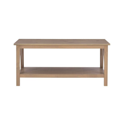 Linon Home Decor - Titian Driftwood Coffee Table - 86151GRY01U veiw 2