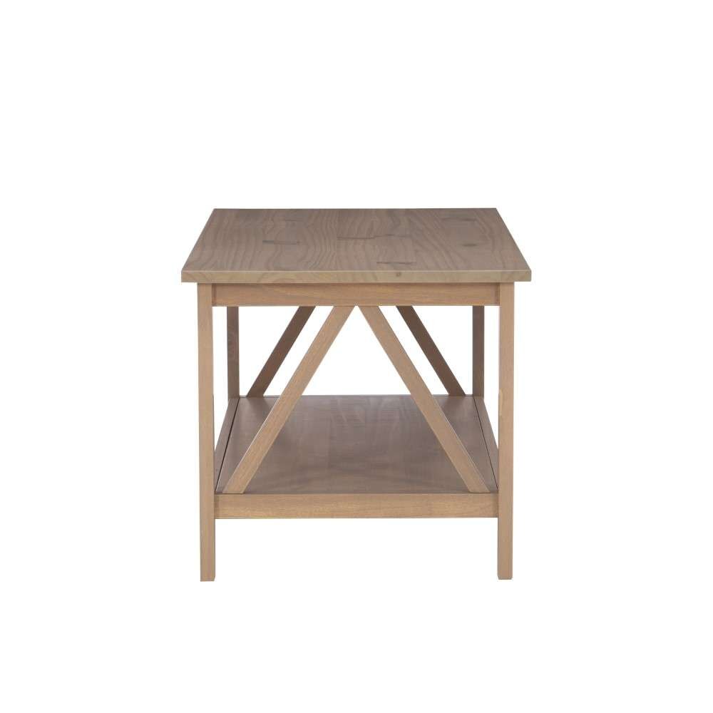 Linon Home Decor - Titian Driftwood Coffee Table - 86151GRY01U veiw 3