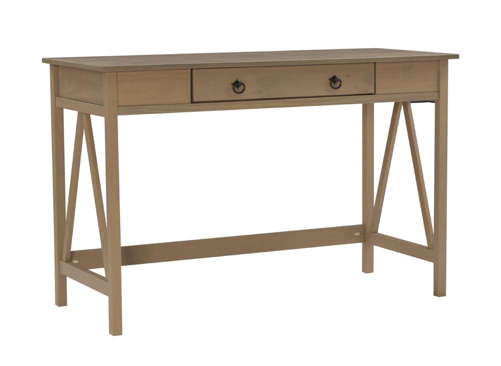 Linon Home Decor - Titian Driftwood Desk - 86154GRY-01-KD-U veiw 1