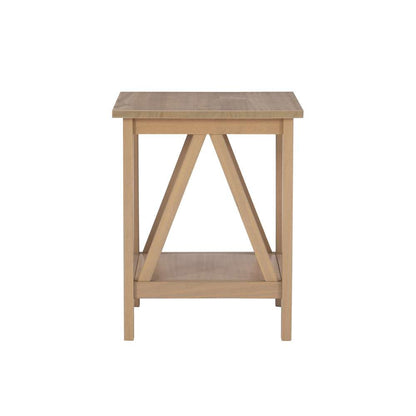 Linon Home Decor - Titian Driftwood End Table - 86153GRY01U veiw 3
