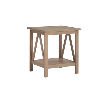 Linon Home Decor - Titian Driftwood End Table - 86153GRY01U veiw 4