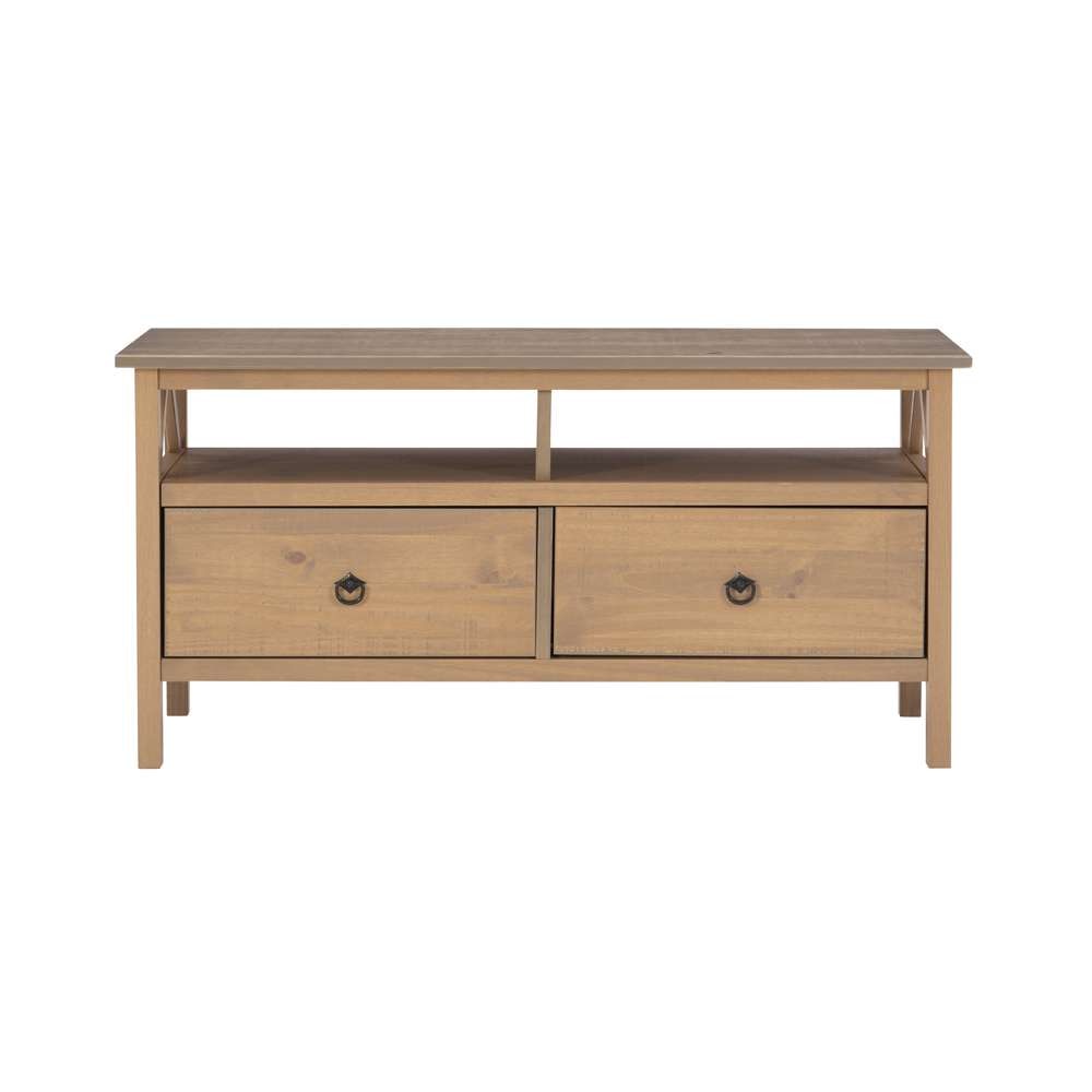 Linon Home Decor - Titian Driftwood Tv Stand - 86158GRY01U veiw 2