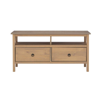 Linon Home Decor - Titian Driftwood Tv Stand - 86158GRY01U veiw 2