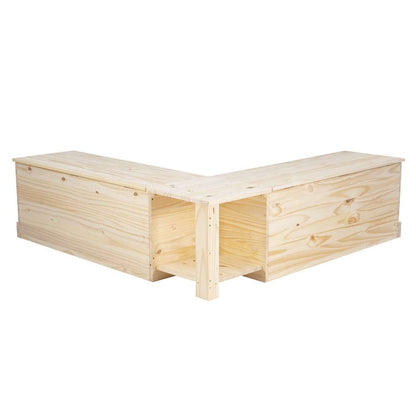 Linon Home Decor - Tobin Backless Nook Unfinished - NK158UNF01U veiw 4