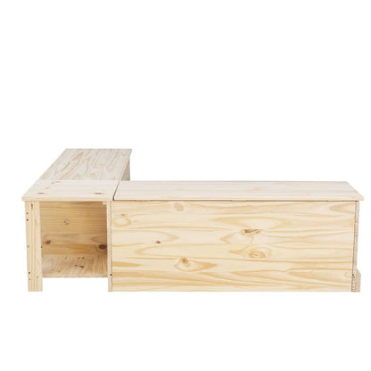 Linon Home Decor - Tobin Backless Nook Unfinished - NK158UNF01U veiw 5