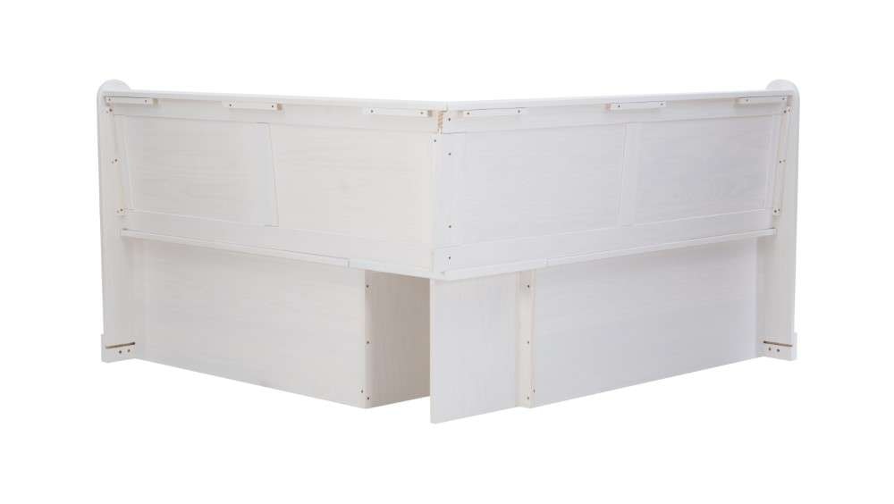 Linon Home Decor - Tobin Corner Breakfast Nook, White - NK160WHTABU veiw 3
