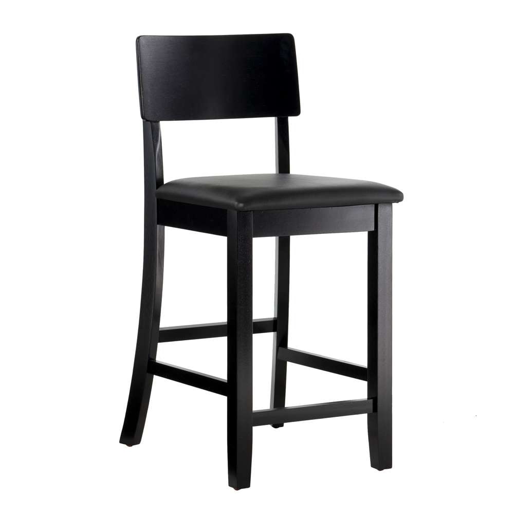 Linon Home Decor - Torino 24 In Contemporary Counter Stool - 01854BLK-01-KD-U veiw 1