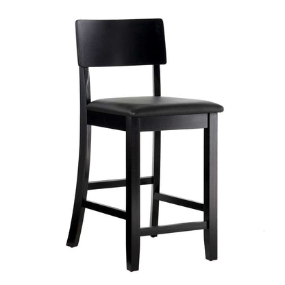 Linon Home Decor - Torino 24 In Contemporary Counter Stool - 01854BLK-01-KD-U veiw 1