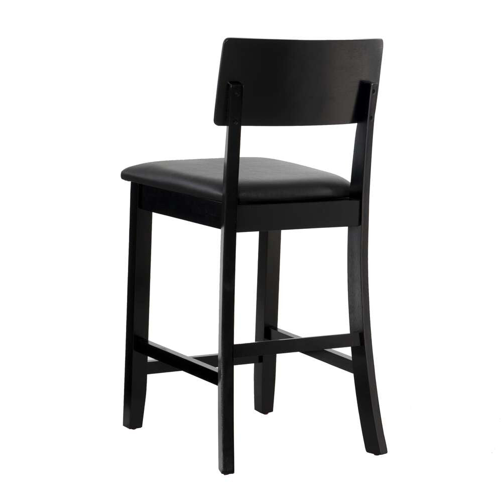 Linon Home Decor - Torino 24 In Contemporary Counter Stool - 01854BLK-01-KD-U veiw 2