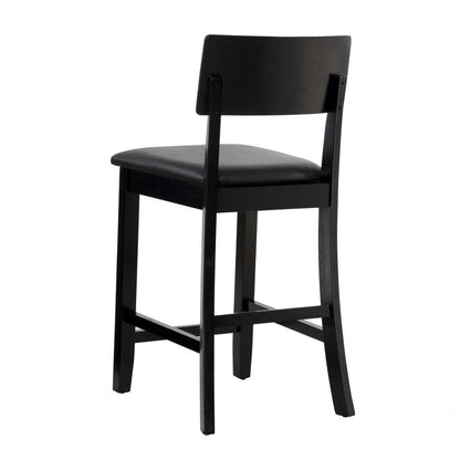 Linon Home Decor - Torino 24 In Contemporary Counter Stool - 01854BLK-01-KD-U veiw 2