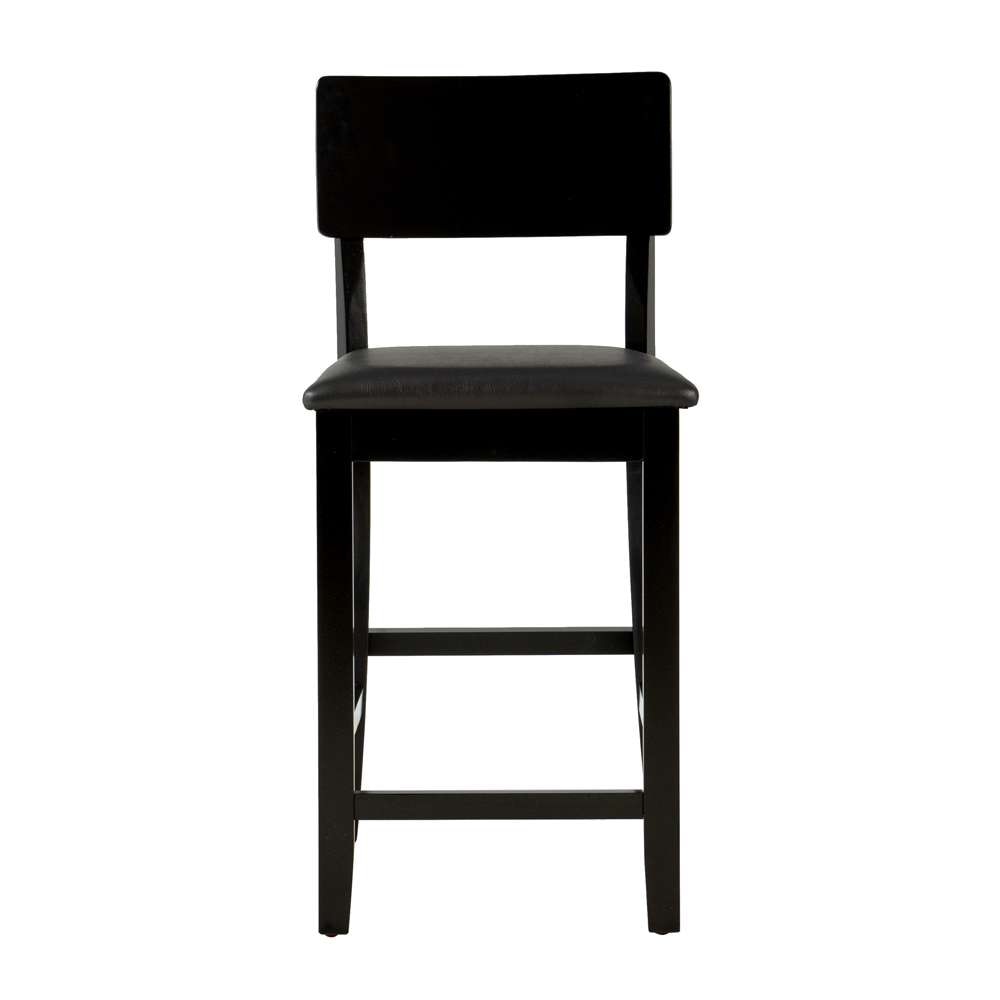 Linon Home Decor - Torino 24 In Contemporary Counter Stool - 01854BLK-01-KD-U veiw 4