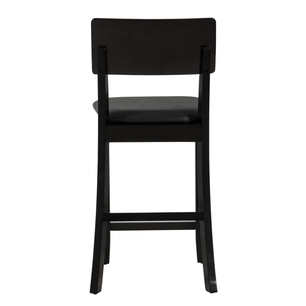 Linon Home Decor - Torino 24 In Contemporary Counter Stool - 01854BLK-01-KD-U veiw 5