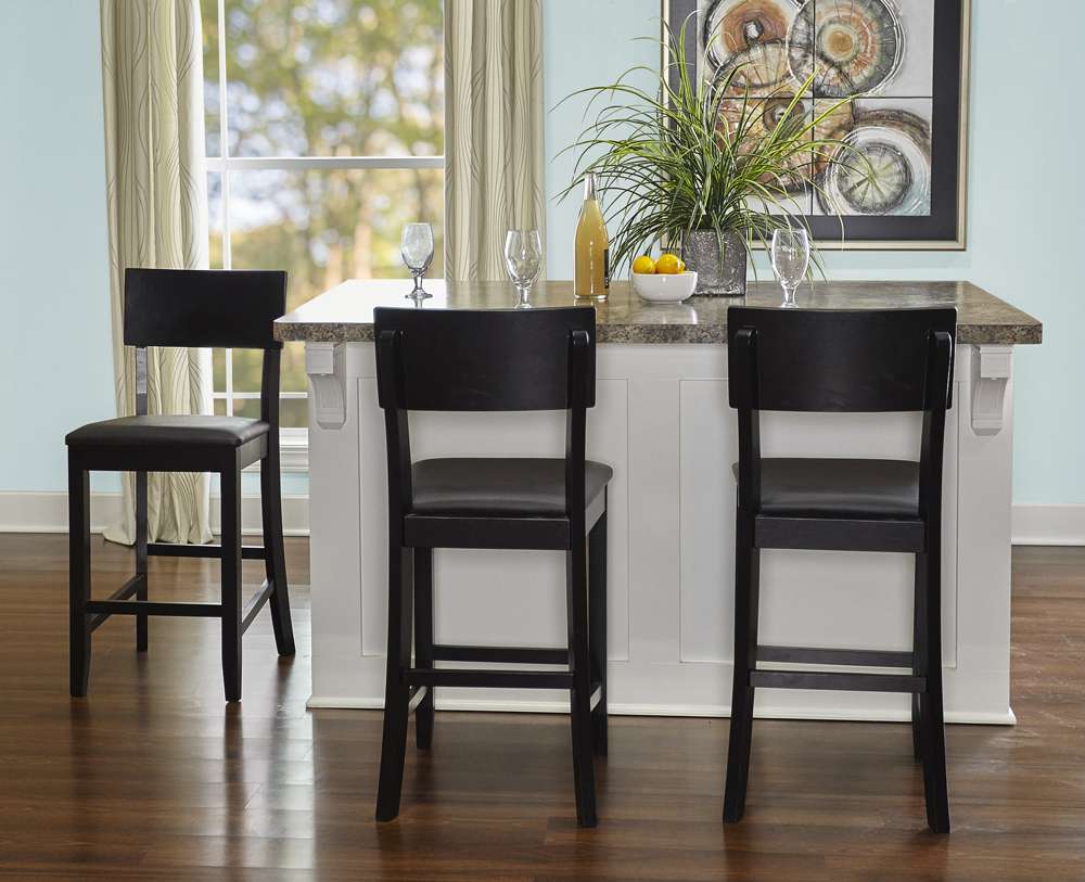 Linon Home Decor - Torino 24 In Contemporary Counter Stool - 01854BLK-01-KD-U veiw 6