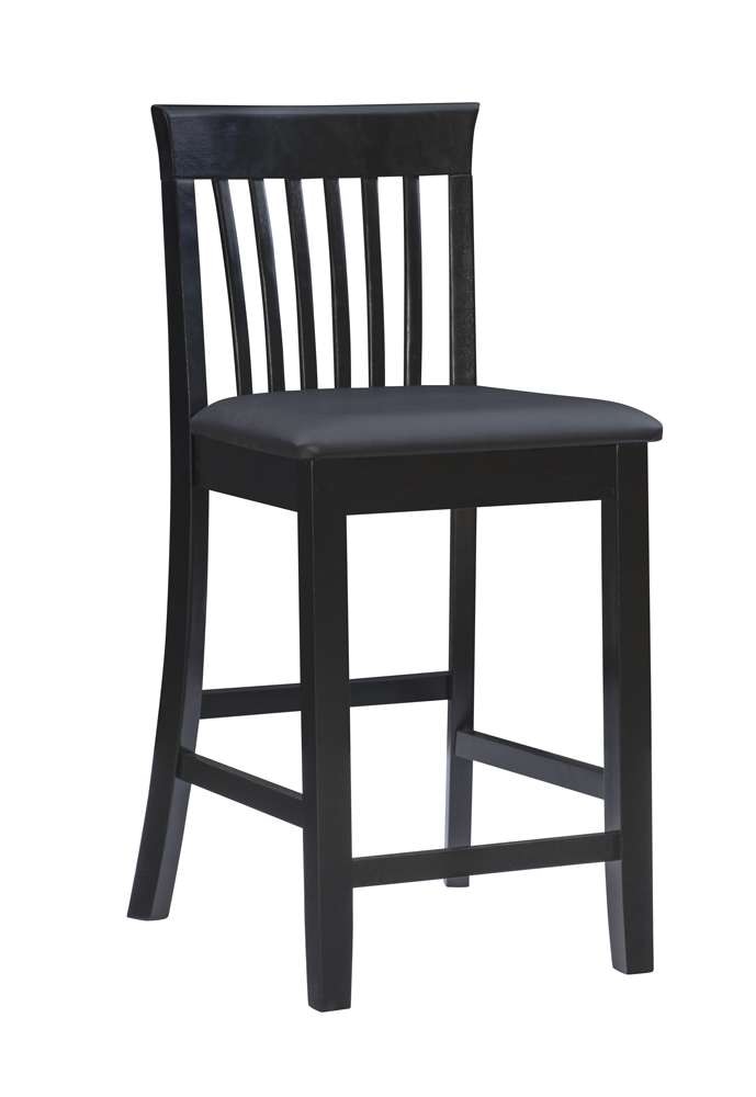 Linon Home Decor - Torino 24 In Craftsman Counter Stool - 01857BLK01U veiw 1