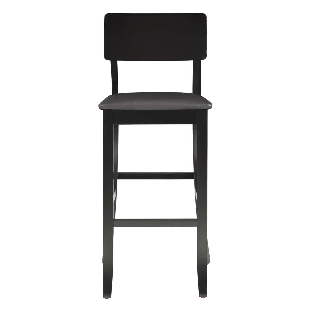 Linon Home Decor - Torino 30 In Contemporary Bar Stool - 01855BLK-01-KD-U view 2