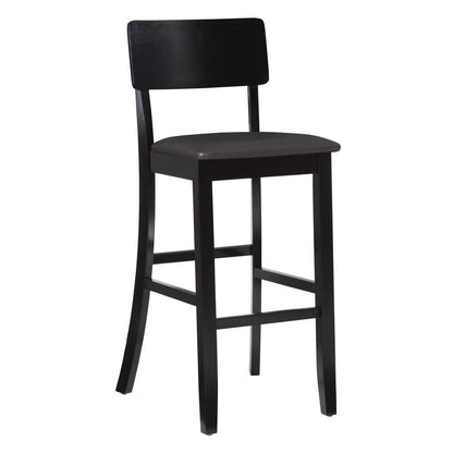 Linon Home Decor - Torino 30 In Contemporary Bar Stool - 01855BLK-01-KD-U veiw 1
