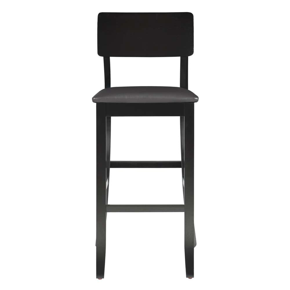 Linon Home Decor - Torino 30 In Contemporary Bar Stool - 01855BLK-01-KD-U veiw 2