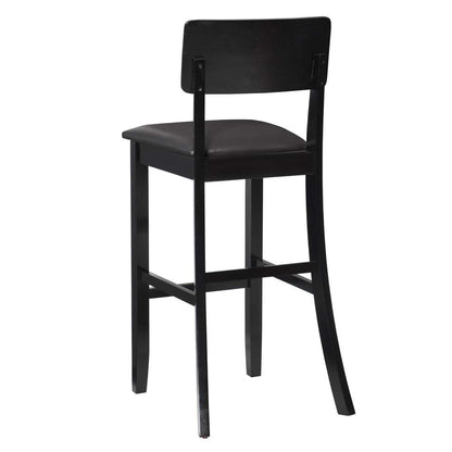 Linon Home Decor - Torino 30 In Contemporary Bar Stool - 01855BLK-01-KD-U veiw 3