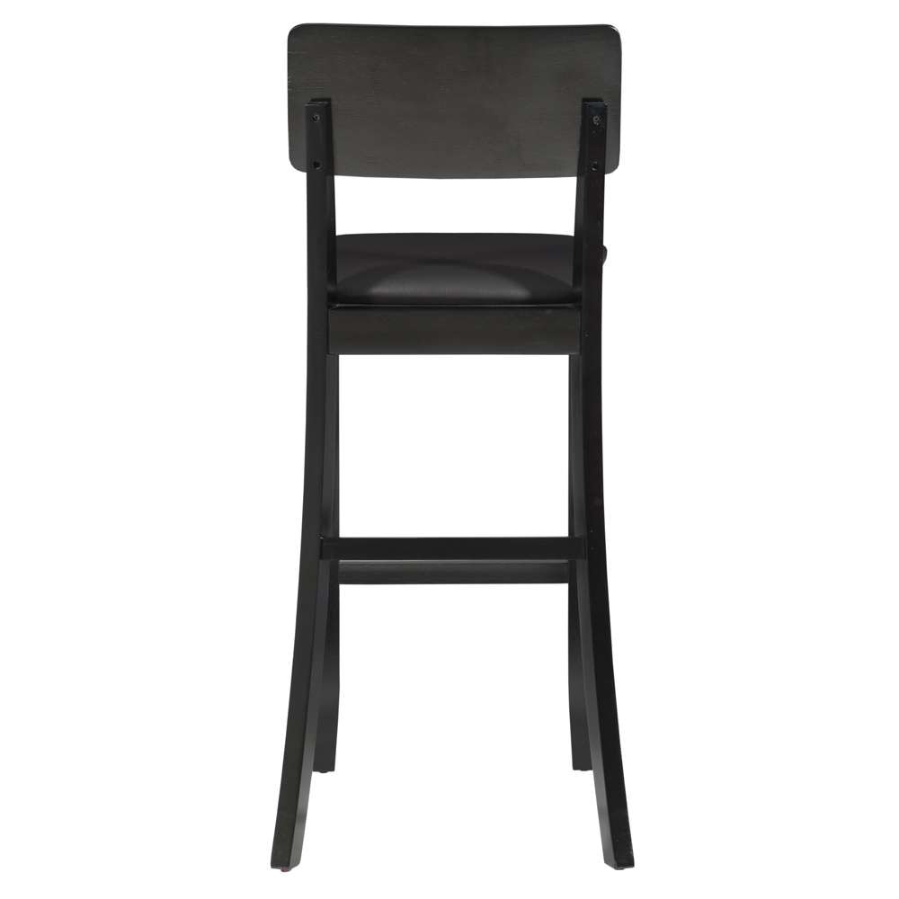 Linon Home Decor - Torino 30 In Contemporary Bar Stool - 01855BLK-01-KD-U veiw 4